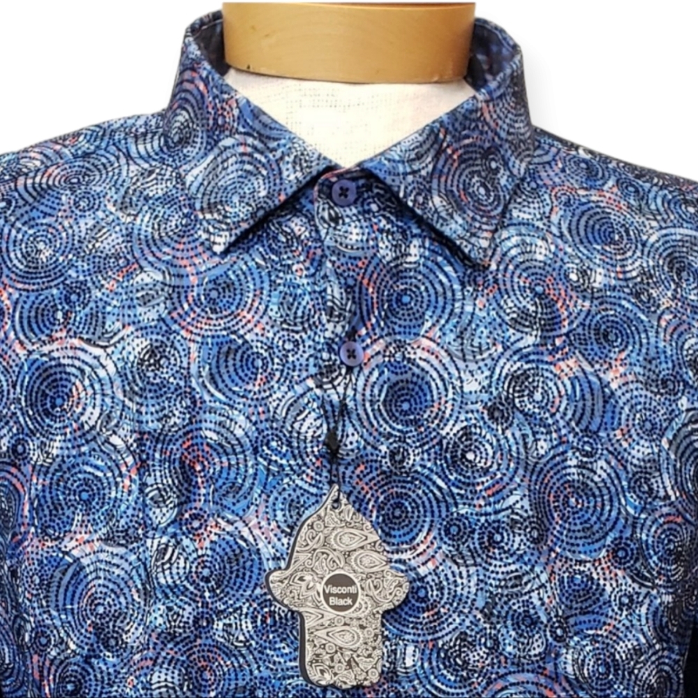 VISCONTI BLACK LABEL BRIGHT BLUE L/S SHIRT